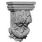 Ekena Millwork 5 1/4"W x 2 3/4"D x 8 1/8"H Rose Corbel COR05X02X08RO - alternate 1